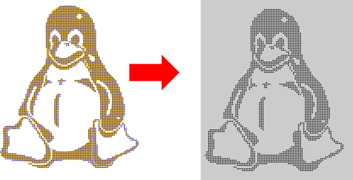 Penguin tutorial vektor bilde