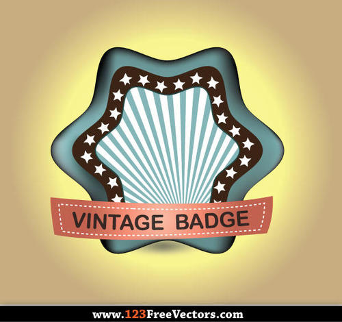 Badge Vintage rÃ©tro