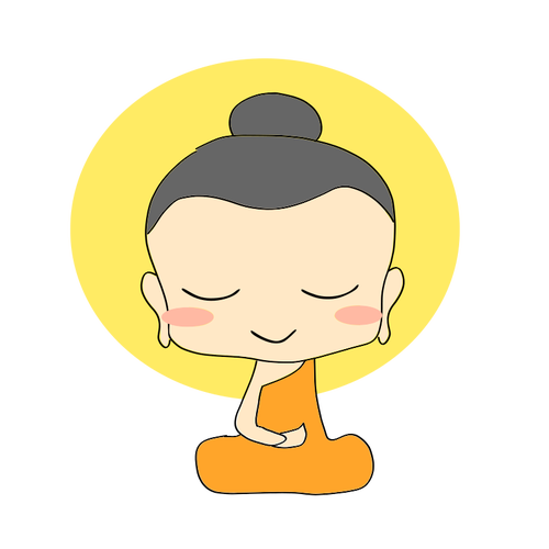 Kleine Buddha-MÃ¤dchen-Vektor