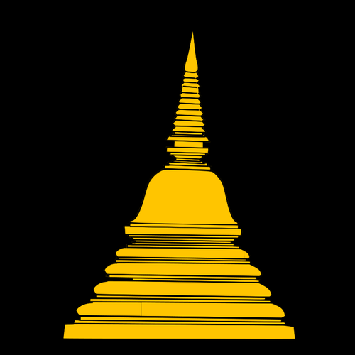 Buddhistische Tempel-Vektor-ClipArt