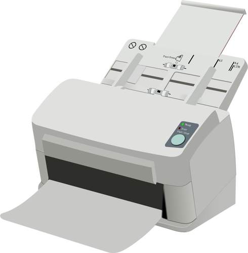 PhotorÃ©aliste scanner et imprimante machine dessin vectoriel
