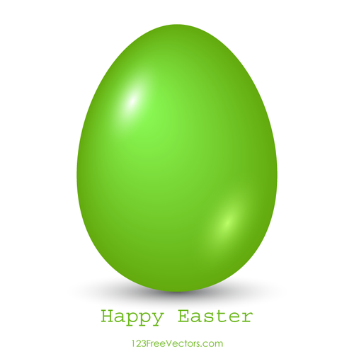 Uovo di Pasqua verde