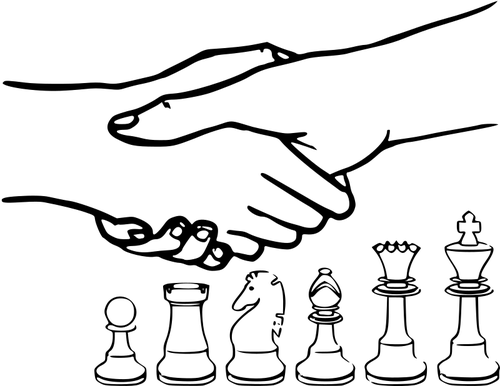 Schachfiguren und schÃ¼tteln