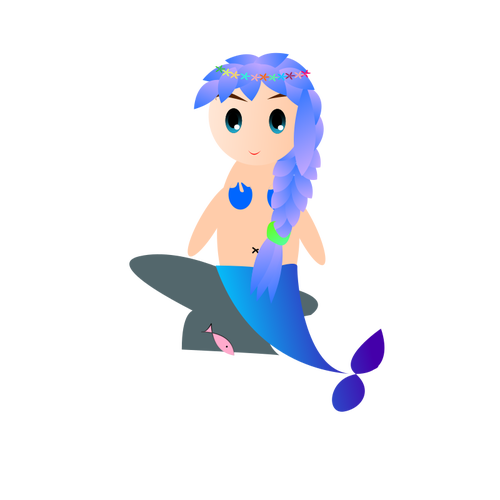Sirena con pesce