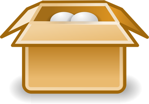 Imballaggio scatola icona vector ClipArt
