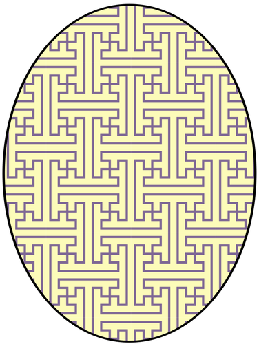 Cirkel met gelige patroon