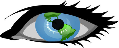 Immagine vettoriale vista globale