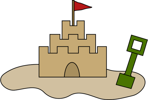 Vektor illustration av slottet