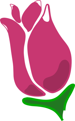 Rosa rosa vector clip arte abstracto