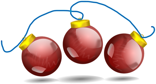 Las bolas de Navidad decoraciÃ³n de vectores