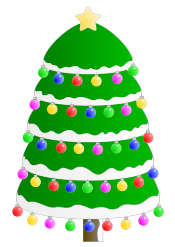 Pohon Natal grafis vektor