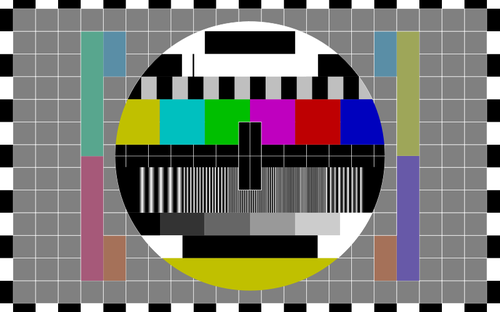 IlustraciÃ³n TV prueba pantalla vector