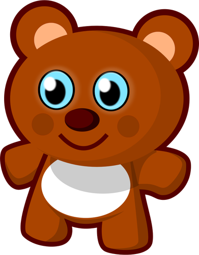 Teddy bear hraÄky Vektor Klipart