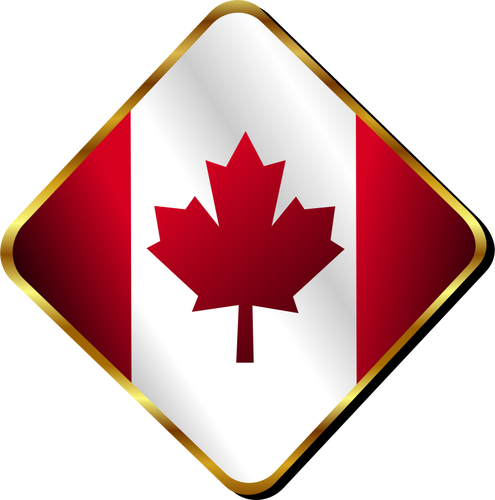 Immagine vettoriale distintivo canadese