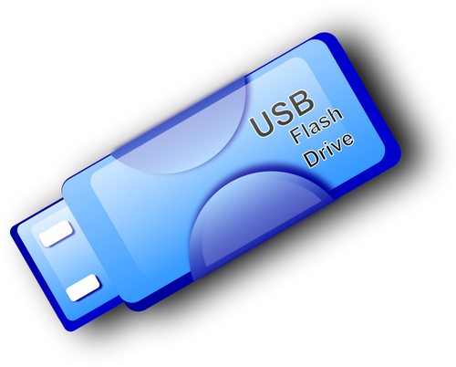 Vektorgrafik von dÃ¼nnen USB-flash-Laufwerk