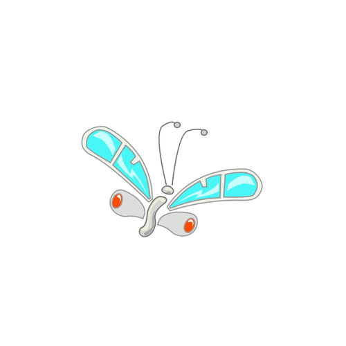Image de vecteur de dessin animÃ© de papillon