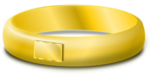 Vektor ClipArt-bilder av en gold brÃ¶llop ring