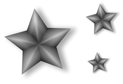 Metalowe gwiazdy sztuka wektor