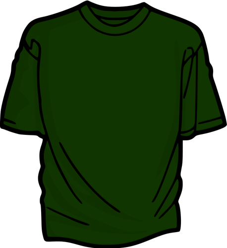 ÃŽntuneric verde tricou vector illustration