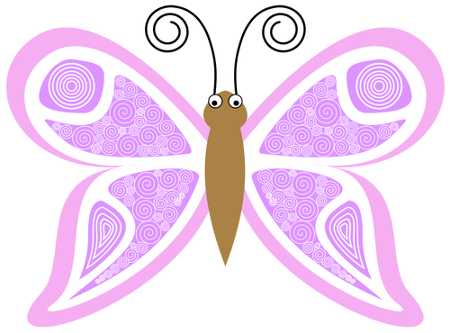 Roze vlinder afbeelding