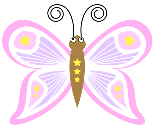 Rosa sommerfugl
