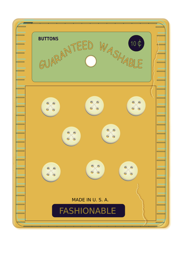 Vintage button card