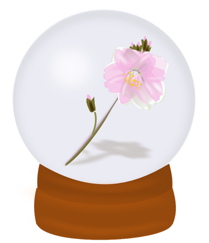 Vektorgrafik Flower Globe