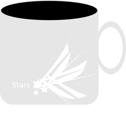 Kaffekopp med stjerner