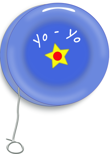 Een vroege versie van de yo-yo speelgoed vector afbeelding