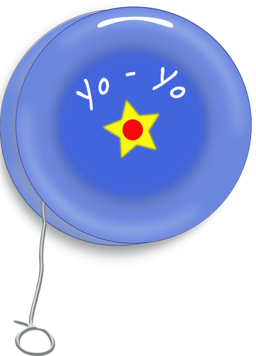 Eine frÃ¼he Version von Yo-yo-Spielzeug-Vektor-Bild