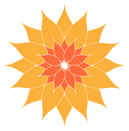 Orange flower image