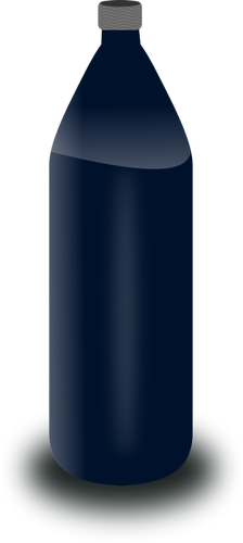Svarta vattenflaska vektor ClipArt