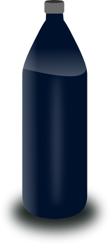 Black water bottle vector clip art