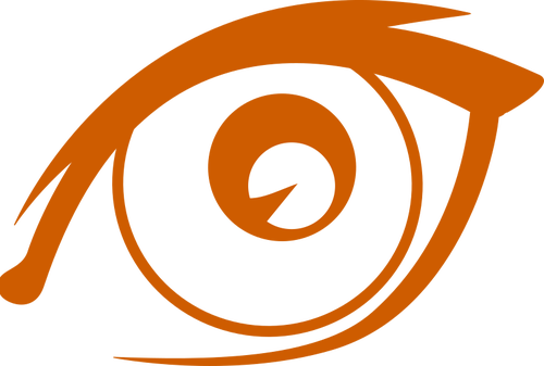 Oko pomaraÅ„czowy proste