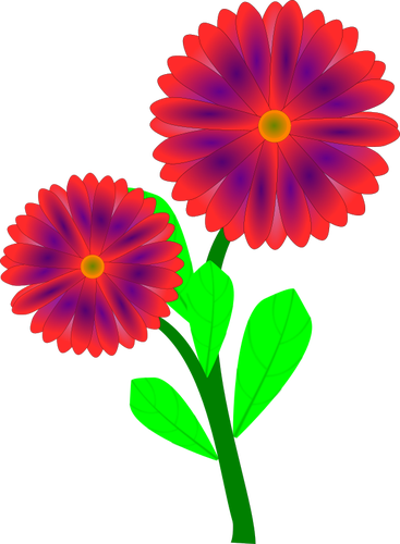 Flowers clip art vector graphics