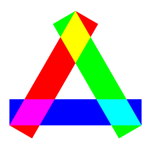 Triangle de rectangles longs