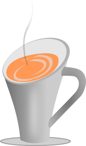 Varm dryck i en kopp vektorgrafik