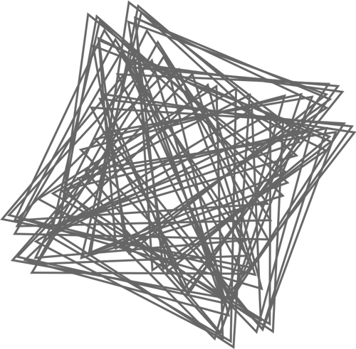 Vector de dibujo de cableado de metal enmaraÃ±ado squarey