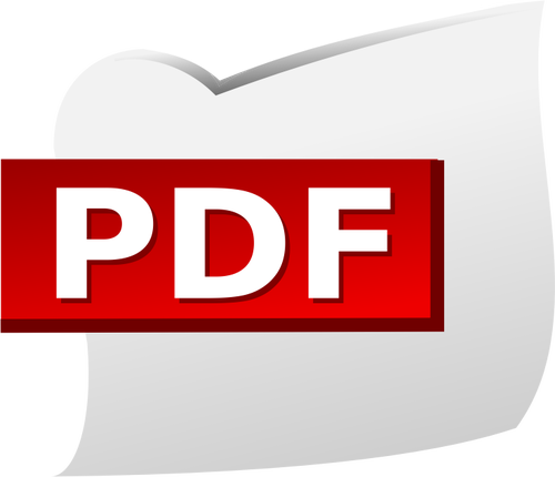PDF document pictograma vector miniaturi