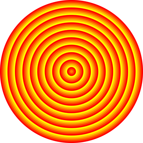 Cible ronde avec 48 cercles