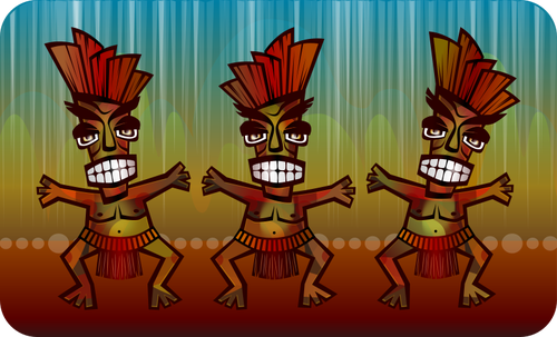 Afrikaanse dans vector afbeelding