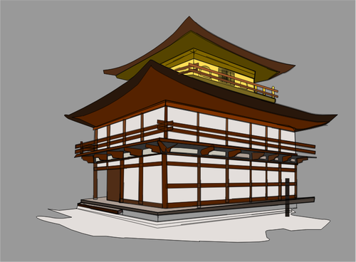 Clipart vectoriels de kinkakuji maison