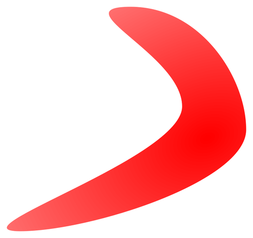Vector tekening van boomerang