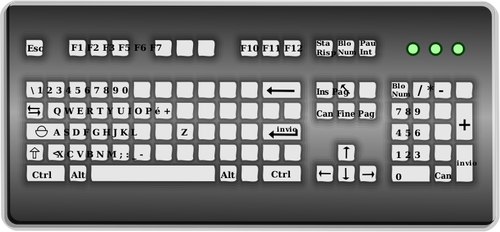 Grafica vettoriale della tastiera del computer layout italiano