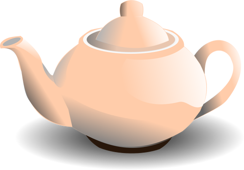 Grafica vectoriala de oalÄƒ de ceai roz lucios