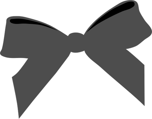 Black bow tie vector drawing