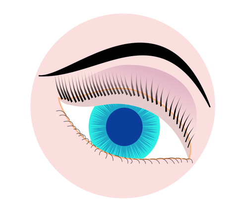 Blue eye illustration