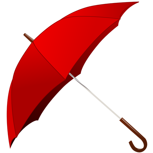 Ã…pne rÃ¸d paraply vektor image