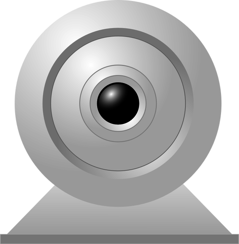Dessin de bureau PC webcam vectoriel