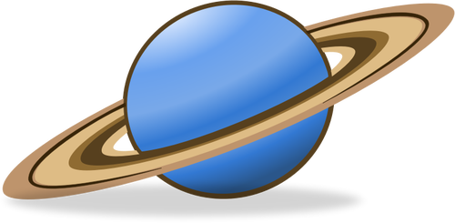 Seni klip vektor planet Saturnus ikon